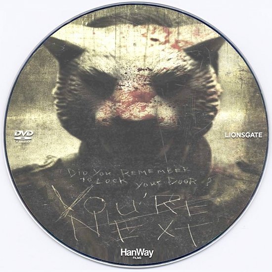 dvd cover You're Next (2011) Custom CD Cover