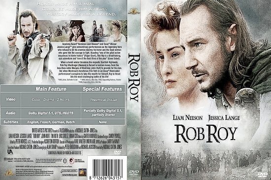 dvd cover Rob Roy (1995)