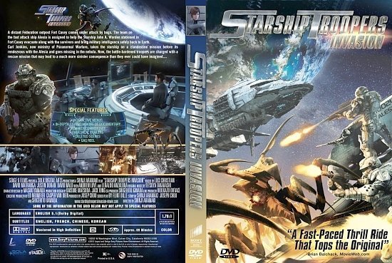 dvd cover Starship Troopers Invasion