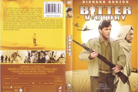 dvd cover Bitter Victory (1957) R1