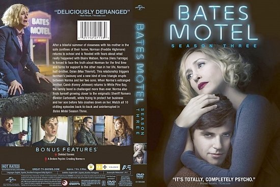 dvd cover Bates Motel Season 3