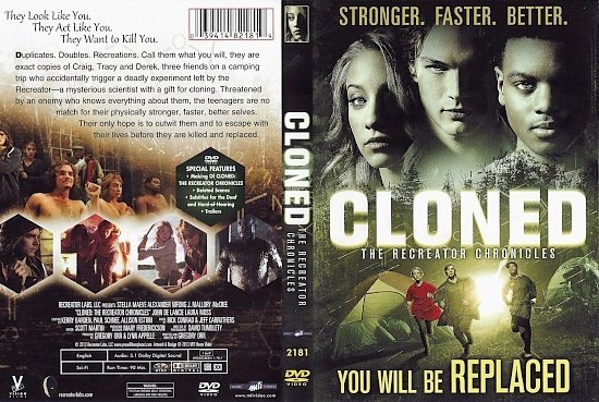 dvd cover Cloned The Recreator Chronicle