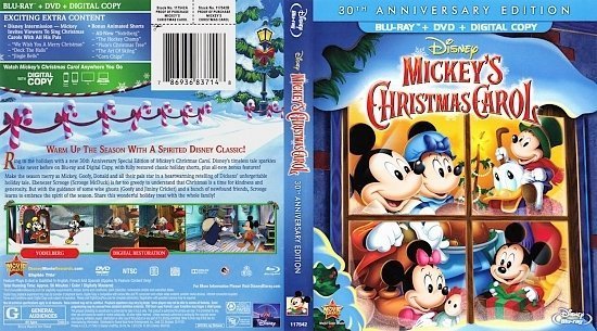 dvd cover Mickey's Christmas Carol
