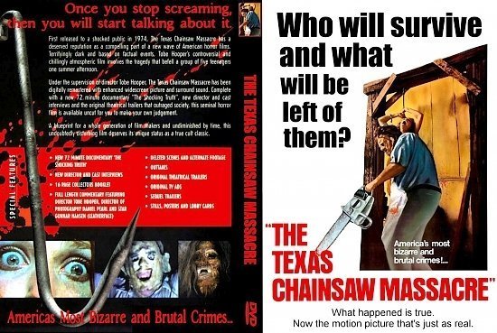 dvd cover The Texas Chainsaw Massacre