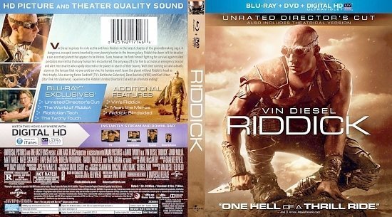 dvd cover Riddick