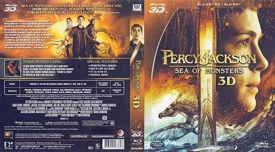 dvd cover Percy Jackson Sea Of Monsters 3D