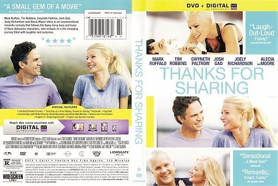 dvd cover Thanks For Sharing R1