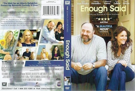 dvd cover Enough Said R1