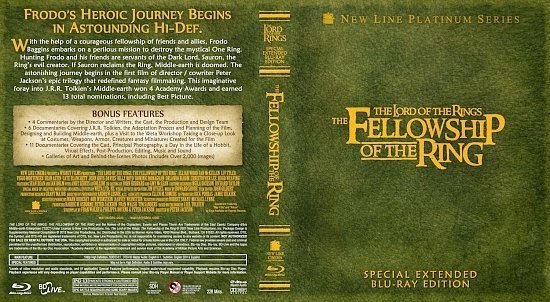 dvd cover The Lord Of The Rings 1 The Fellowship of the Ring