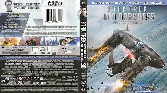 dvd cover Star Trek Into Darkness 3D