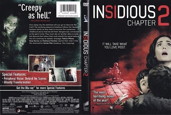 dvd cover Insidious: Chapter 2 R1