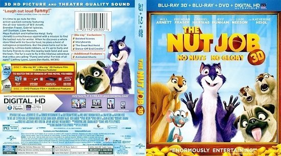 dvd cover The Nut Job 3D