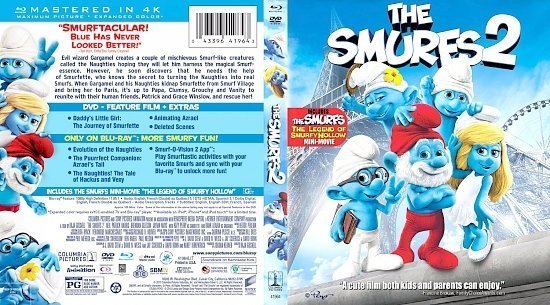 dvd cover The Smurfs 2