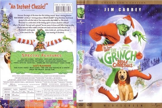 dvd cover How The Grinch Stole Christmas (2000) R1
