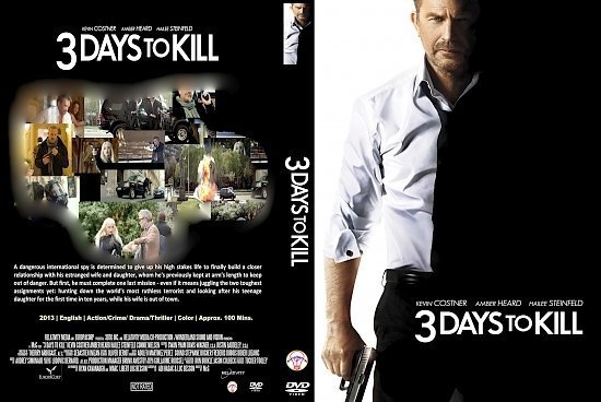 dvd cover 3 Days To Kill