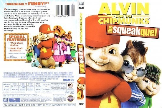 dvd cover Alvin And The Chipmunks: The squeakquel (2009) R1