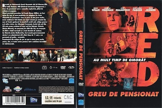 dvd cover RED (2010) R2 Romanian