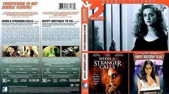 dvd cover When A Stranger Calls / Happy Birthday to Me