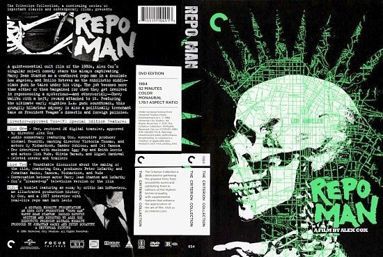 dvd cover Repo Man 1984