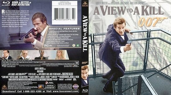 dvd cover A View To A Kill BR