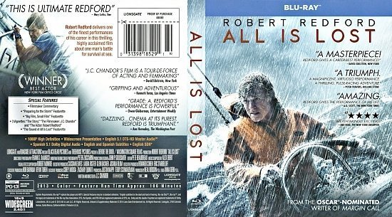 dvd cover All Is Lost Scanned Bluray