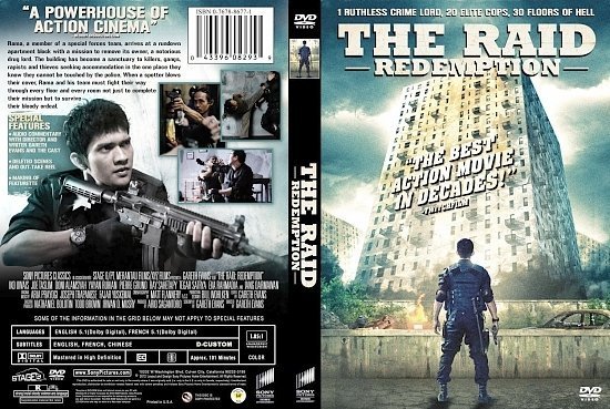 dvd cover The Raid