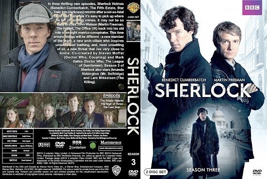 dvd cover Sherlock Season 3