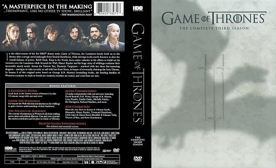 dvd cover Game Of Thrones: The Complete Third Season R1