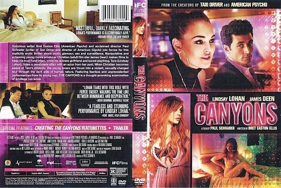 dvd cover The Canyons R1