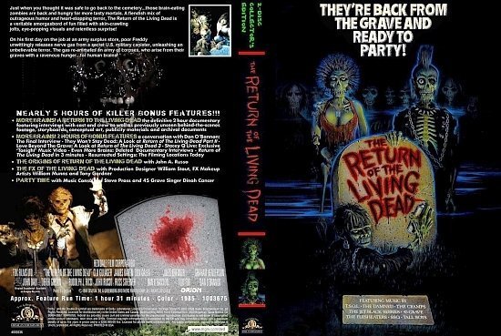 dvd cover The Return of the Living Dead