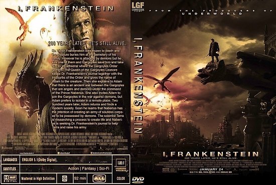 dvd cover I, Frankenstein R0 CUSTOM