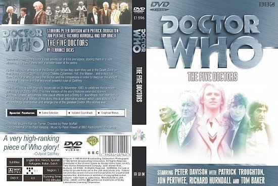 dvd cover Doctor Who The Five Doctors