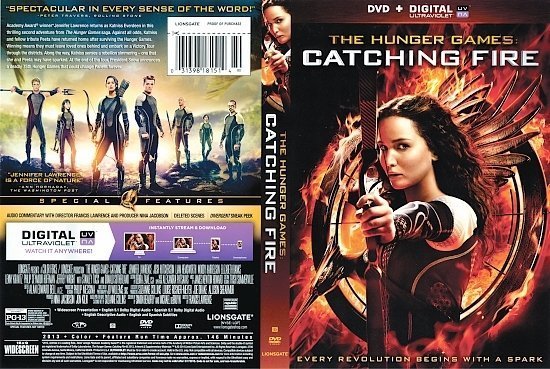dvd cover The Hunger Games: Catching Fire R1