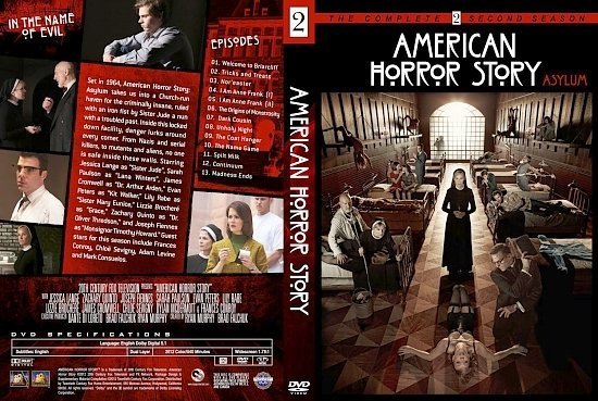 dvd cover american horror story season 2 dm