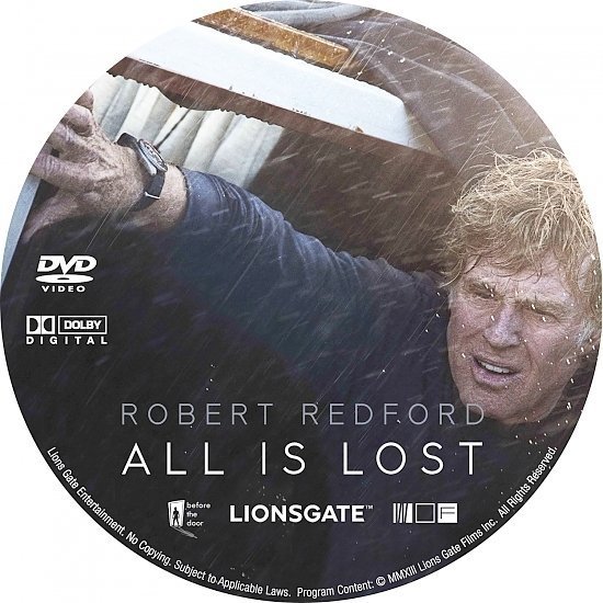 dvd cover All Is Lost R0 Custom