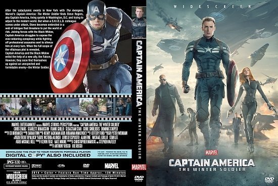 dvd cover Captain America: The Winter Soldier R0 Custom