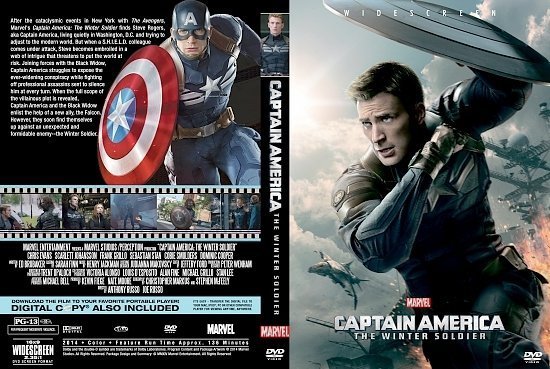 dvd cover Captain America: The Winter Soldier R0 Custom
