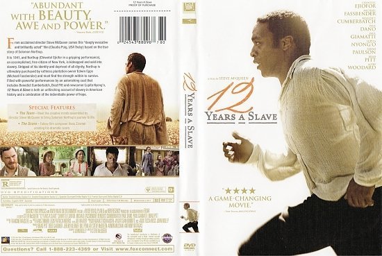 dvd cover 12 Years A Slave R1