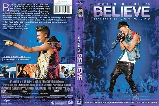 dvd cover Justin Bieber's Believe R1