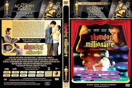 dvd cover Slumdog Millionaire