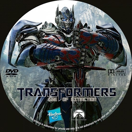 dvd cover Transformers: Age of Extinction R0 Custom