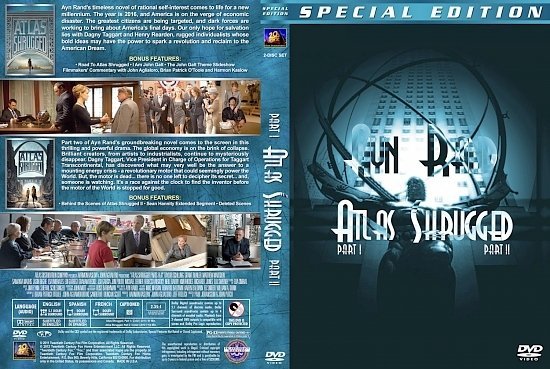 dvd cover Atlas Shrugged: Parts I & II version 2