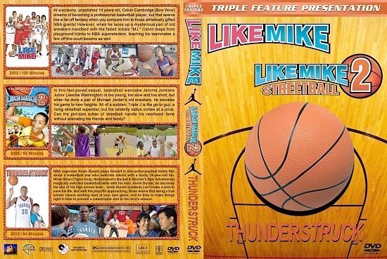 dvd cover Like Mike / Like Mike 2 / Thunderstruck Triple