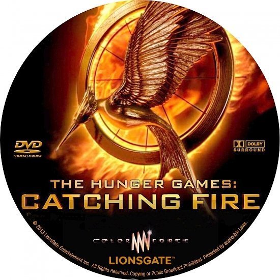 dvd cover The Hunger Games Catching Fire R0 Custom
