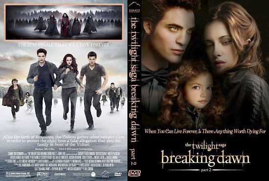 dvd cover The Twilight Saga: Breaking Dawn Part 2