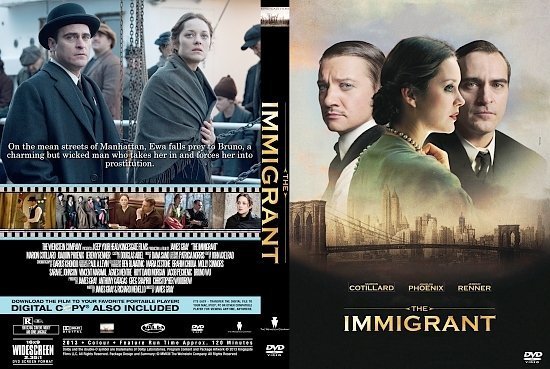 dvd cover The Immigrant R0 Custom