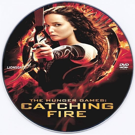 dvd cover The Hunger Games: Catching Fire R0 Custom DVD Label
