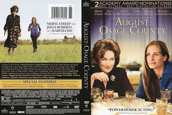 dvd cover August: Osage County R1