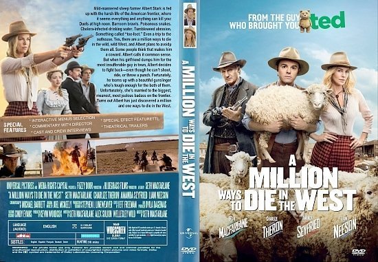 dvd cover A Million Ways To Die In The West R1 CUSTOM