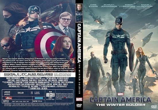 dvd cover Captain America The Winter Soldier R1
